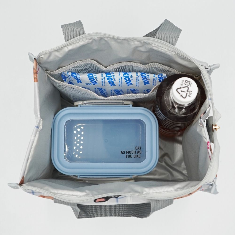 Snow Shimaenaga Insulated Square Lunch Bag - Navy