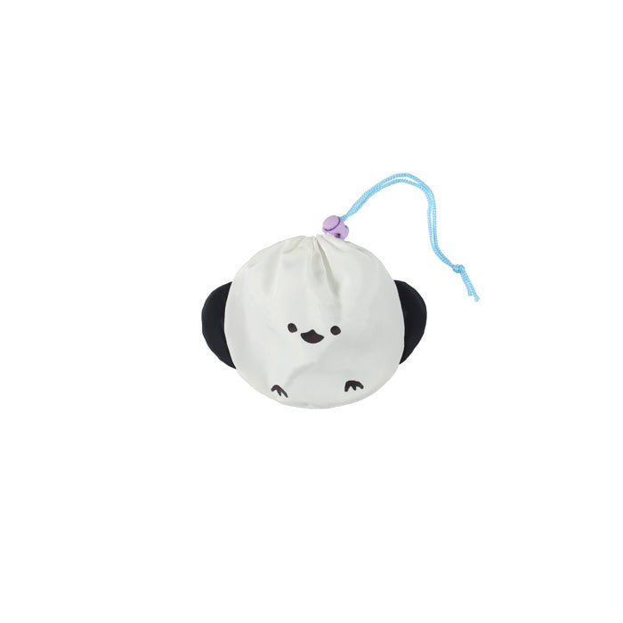 Shimaenaga Eco Bag with Mascot Drawstring Pouch S - Light Blue