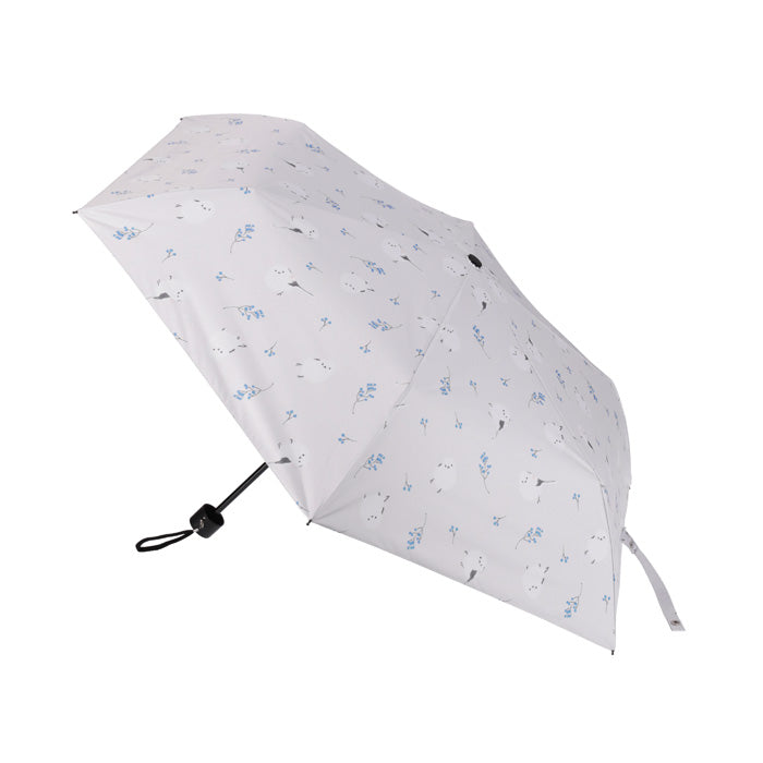 Shimaenaga Folding Umbrella - Floral Grey