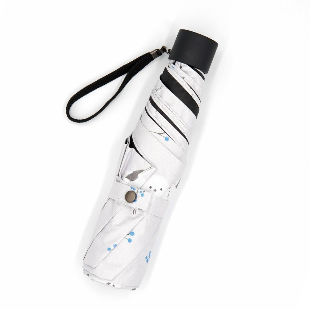 Shimaenaga Folding Umbrella - Floral Grey