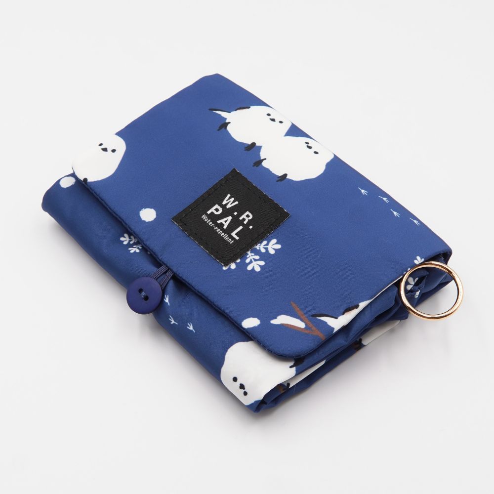 Snow Shimaenaga Zippered Tote Bag - Navy