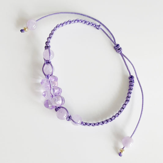 Lavender Lucky Bear Bracelet - Mary Bear Japan