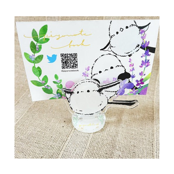 Acrylic Stand with Memo Clip - Flying Shimaenaga - Piyo Techo